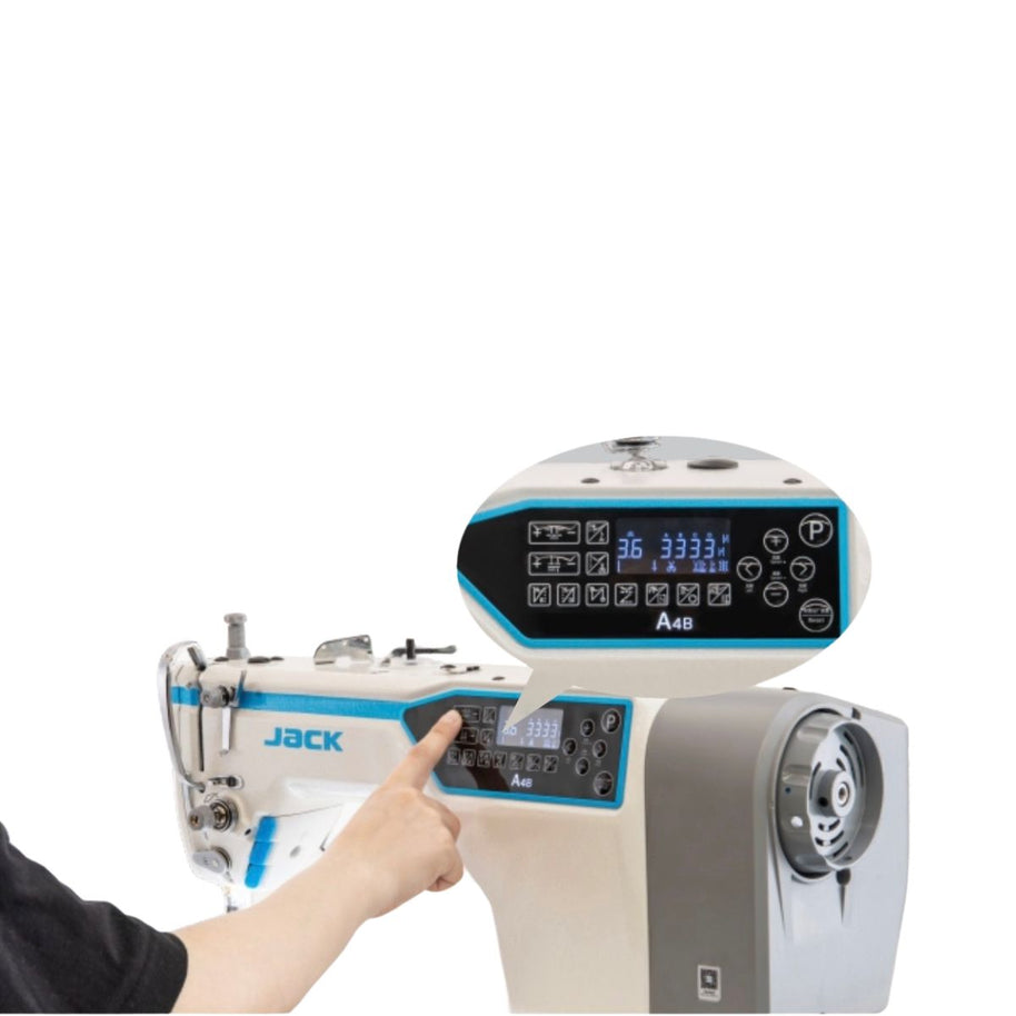 Jack A4B Macchina da cucire Industriale con Alzapiedino Digitale display