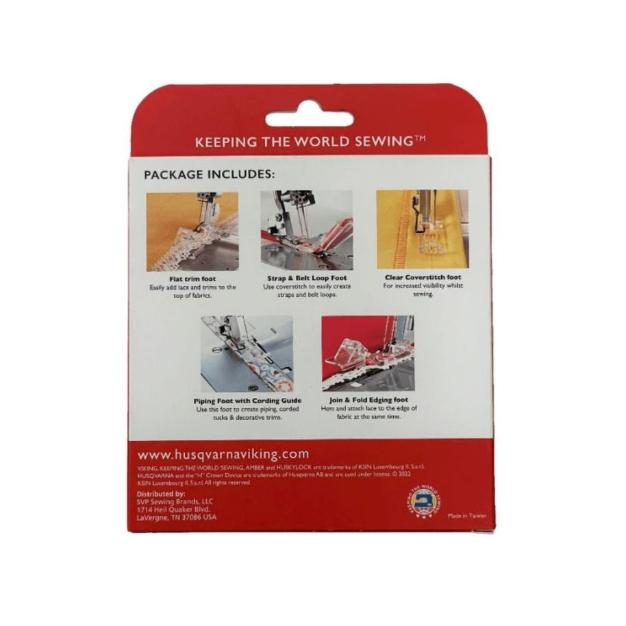 Kit 5 piedini per punto copertura Husqvarna Viking