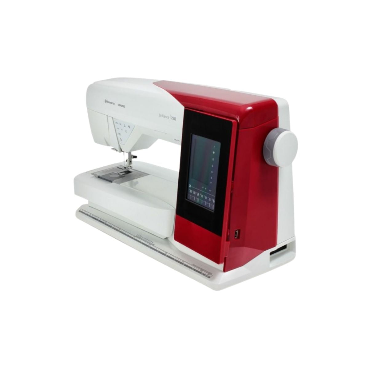 Macchina per cucire Husqvarna Viking Brilliance 75Q vista laterale