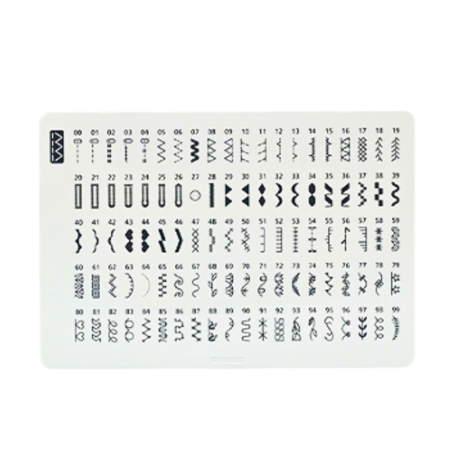 Necchi Macchina per cucire Elettronica H10K tabella punti