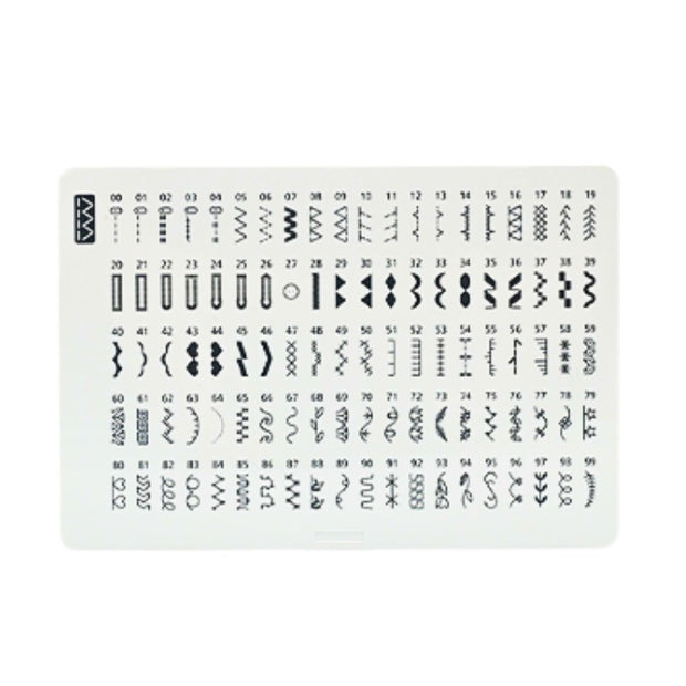 Necchi Macchina per cucire Elettronica H10K tabella punti