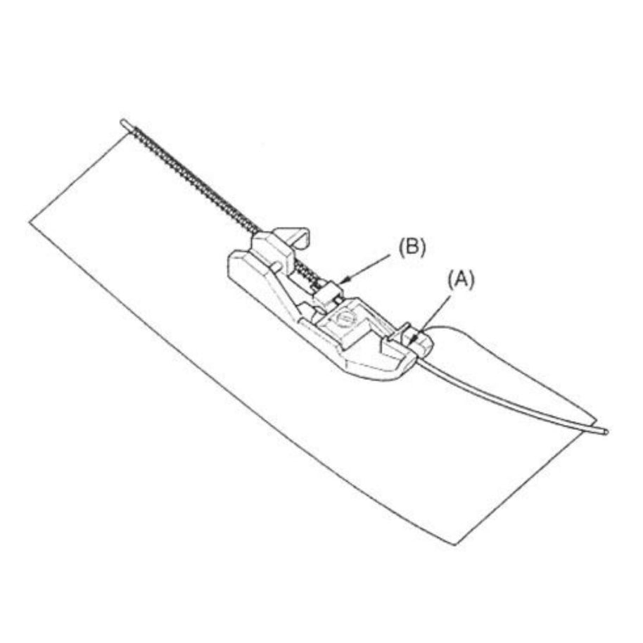 Piedino Yarn applica cordoncino  per taglia cuce