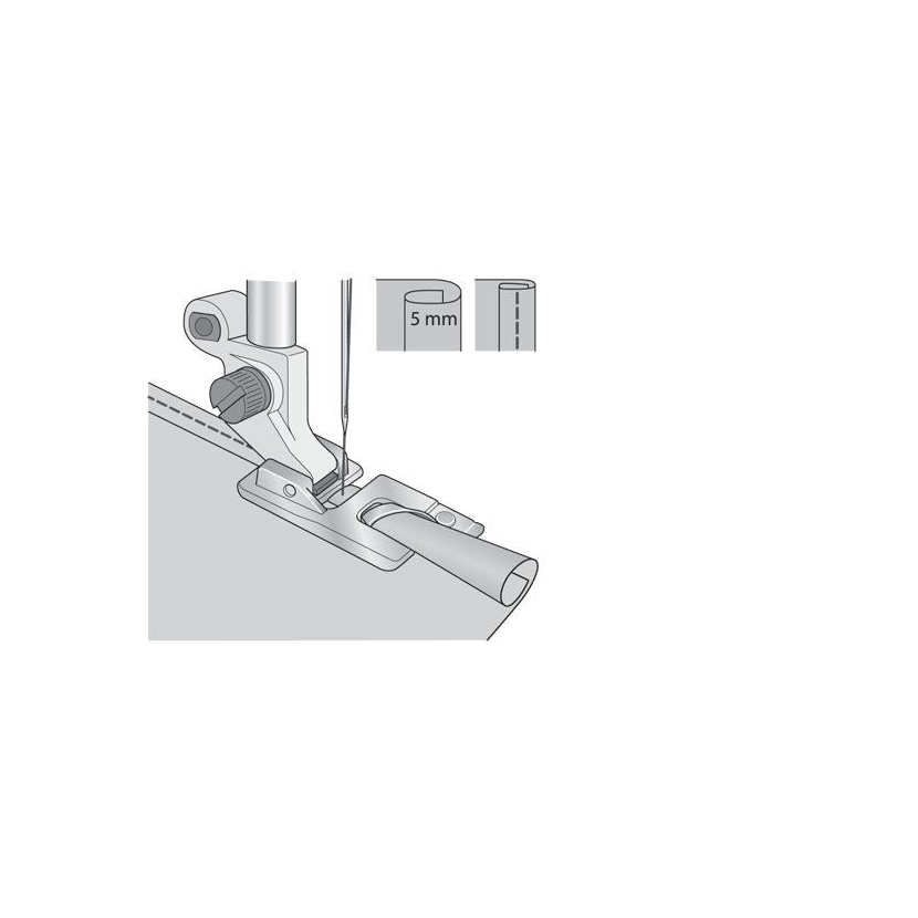 Piedino orlatore 5mm Husqvarna Viking 411851745