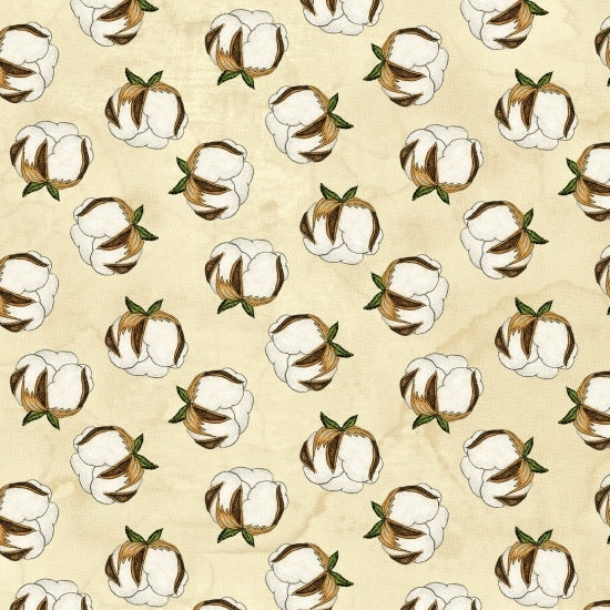 Tessuto fantasia Fiori di cotone