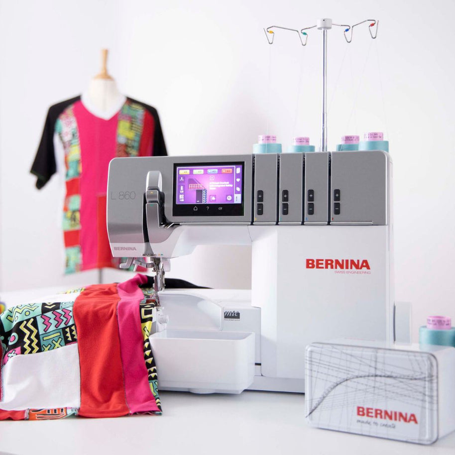 Bernina L 860 Taglia Cuci Professionale con Infilatura ad Aria