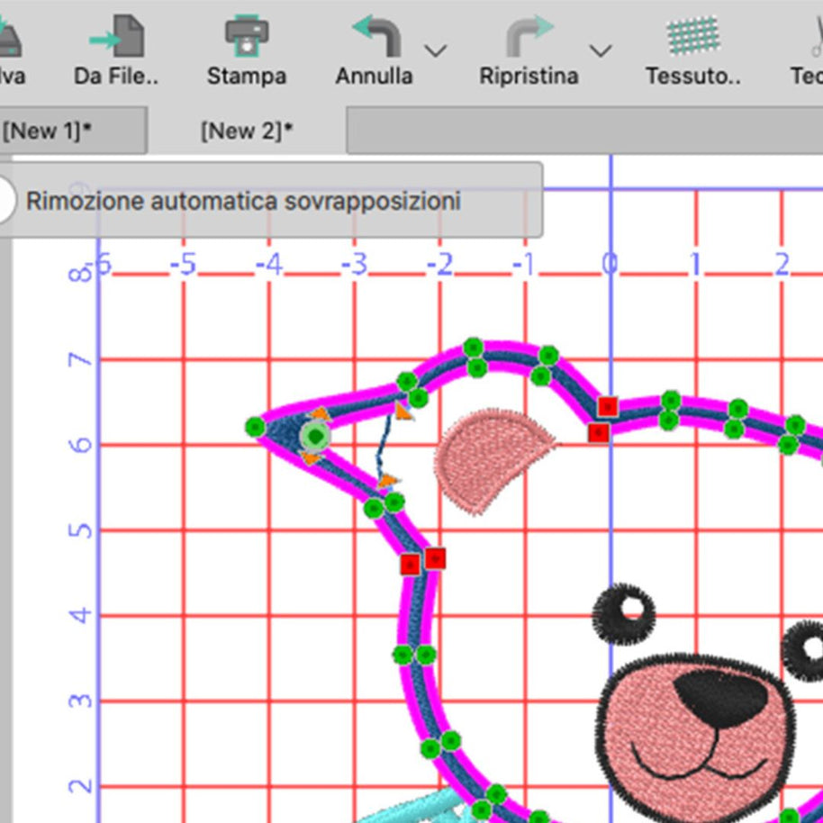 Necchi Software DRAWings XII CREATIVE editor nodi