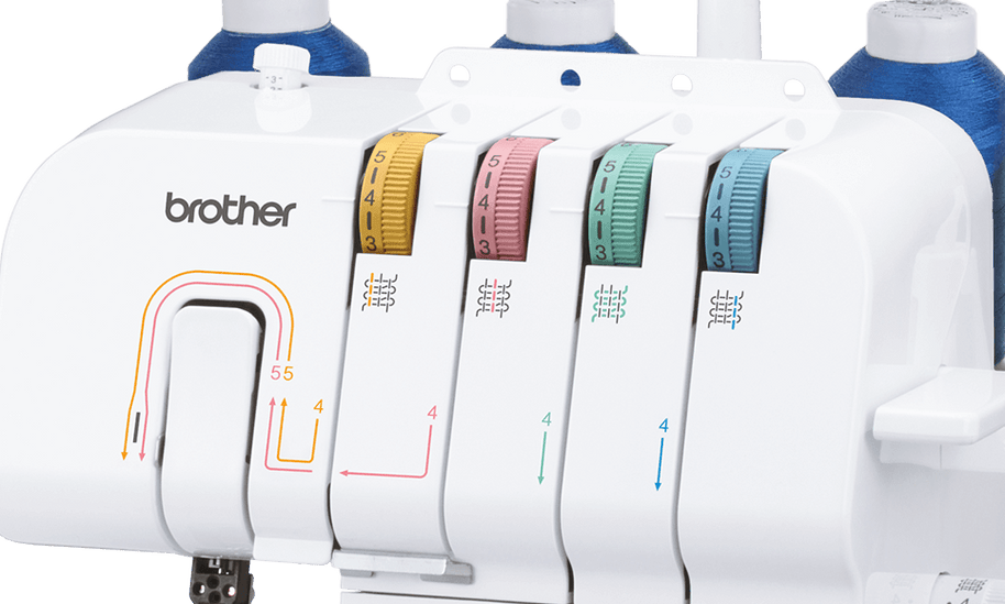 Brother 1034DX Tagliacuce 3 e 4 fili con 5 Anni di Garanzia