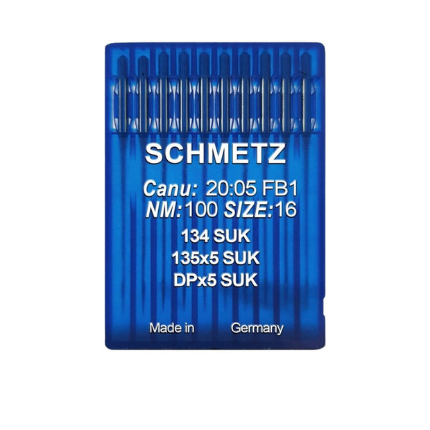 10 Aghi Schmetz n°100 SUK 134R per Macchine Industriali