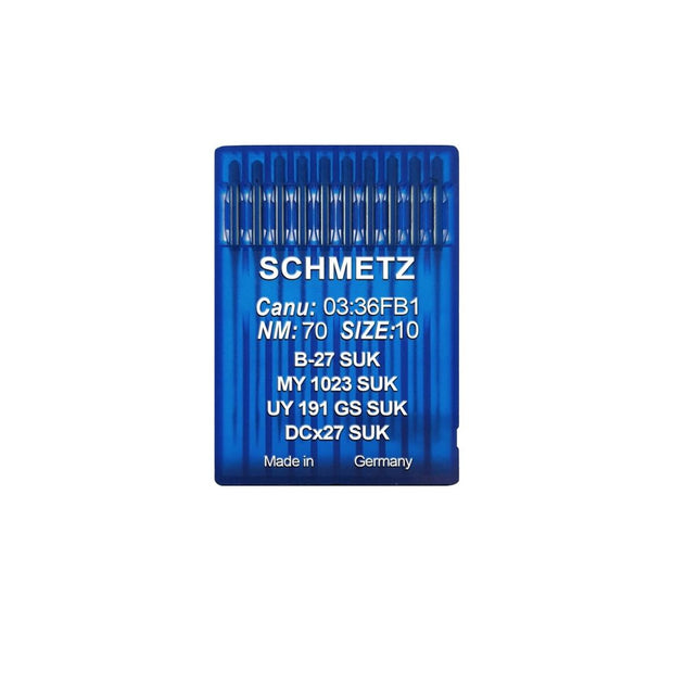 10 Aghi Schmetz n°70 B27SKF SUK per taglia e cuci industriale JACKE4S