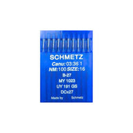 10 Aghi Schmetz n°100 B27 per taglia e cuci industriale Jack e Juki