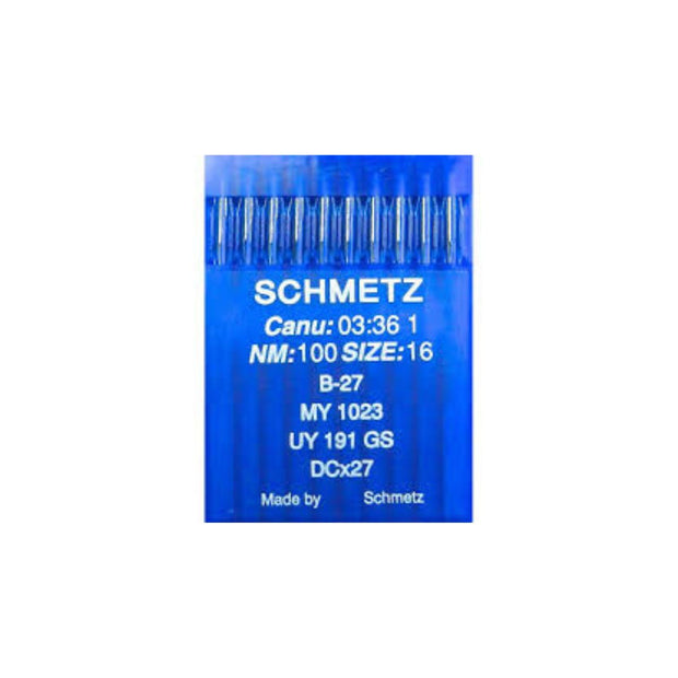 10 Aghi Schmetz n°100 B27 per taglia e cuci industriale Jack e Juki