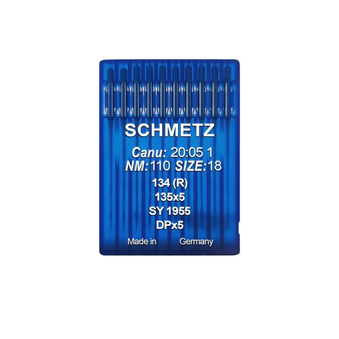 10 Aghi Schmetz n°110/18 134 (R) per Macchine Industriali