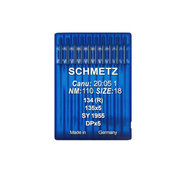 10 Aghi Schmetz n°110/18 134 (R) per Macchine Industriali