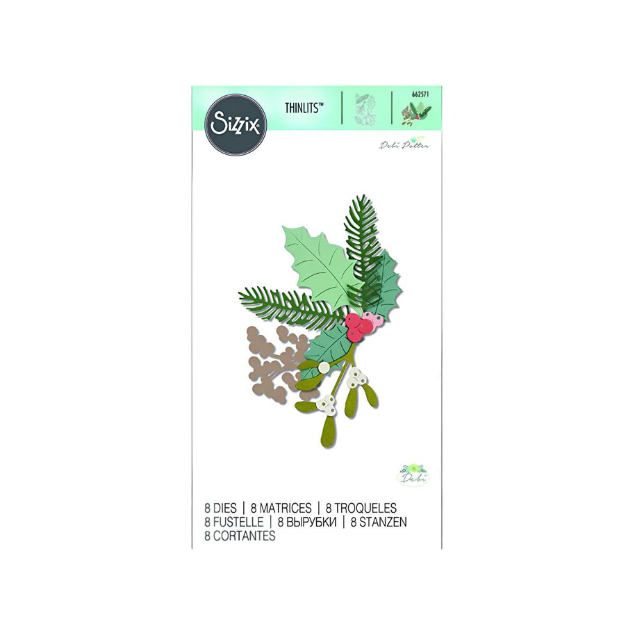 Sizzix Fustella Thinlits 662571 fogliame invernale.