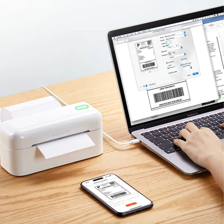 Munbyn Realwriter 402B Stampante termica per Etichette con Bluetooth