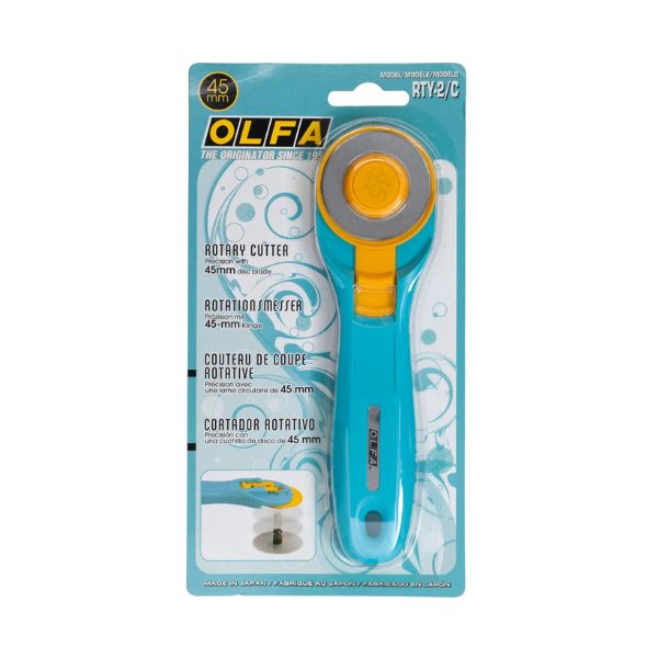 OLFA RTY-2C / STQR-RC Tappetino + taglierina rotante + righello. cutter in blister