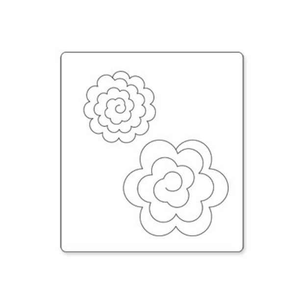 Fustella Sizzix 656545 serie Bigz per Big Shot Roselline in 3-D.
