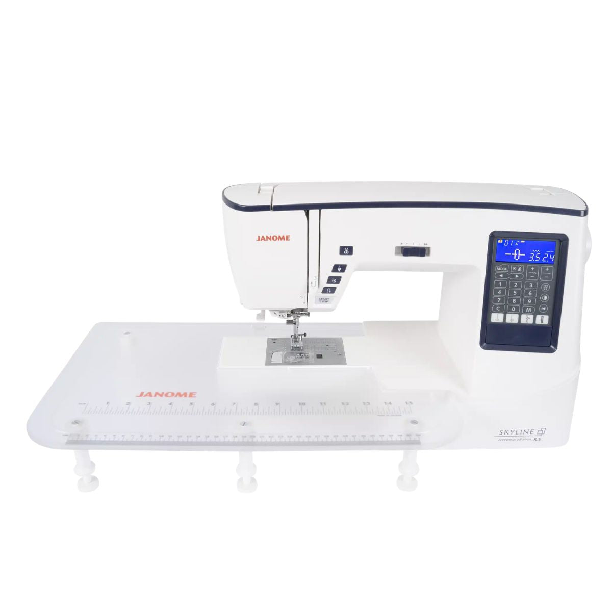 Janome SKYLINE S3 Anniversary Edition Macchina per cucire con tavolo allungabile