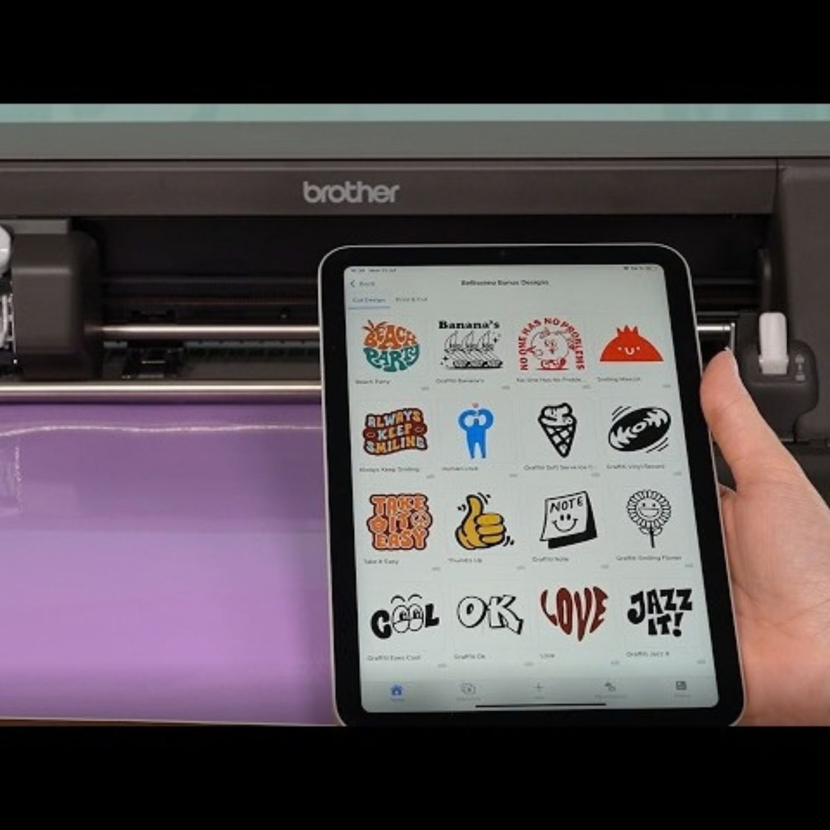 Plotter da Taglio Brother Bellissimo CT1 collegamento con app Artspira