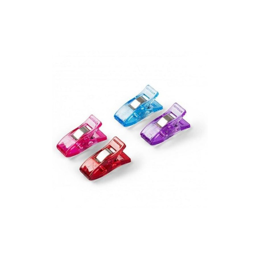 Prym 610180 12 pinzette per tessuto colorate.