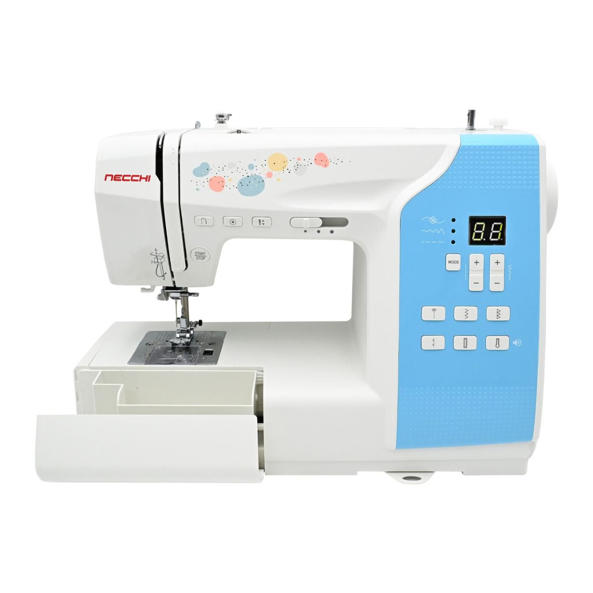Macchina per cucire Elettronica Necchi Sweet H10L vano accessori