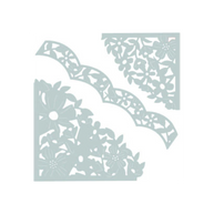 Sizzix 662861 Fustelle Thinlits Set 3 Pezzi-Angoli Decorati, Acciaio, Multicolore, 29x16.8x0.2 cm Sizzix 662861 Fustelle Thinlits Set 3 Pezzi-Angoli Decorati, Acciaio, Multicolore, 29x16.8x0.2 cm