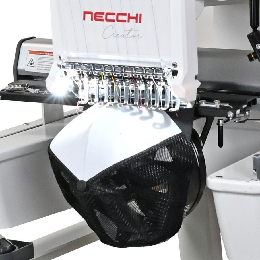 Nuova Necchi Creator C10 La Ricamatrice Professionale a 10 Aghi telaio cappelli
