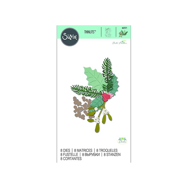 Sizzix Fustella Thinlits 662571 fogliame invernale