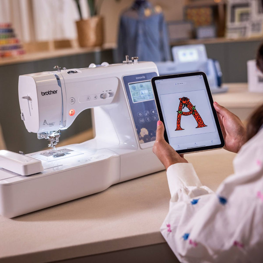 Brother Macchina da cucire e da ricamo Innov-is M380 con Telaio Magnetico collegamento con App Artspira