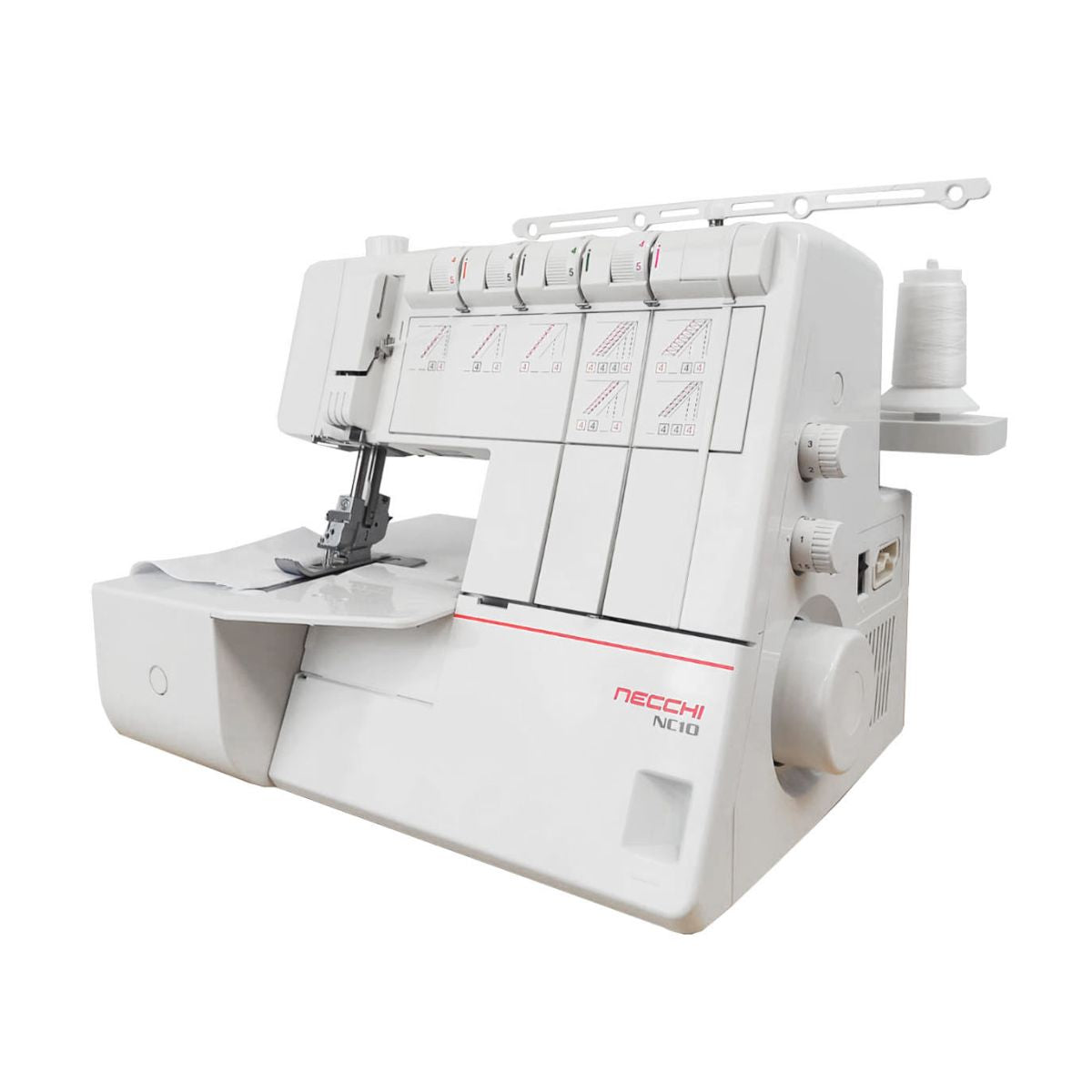 Necchi NC10 Macchina a Punto di copertura  vista di profilo