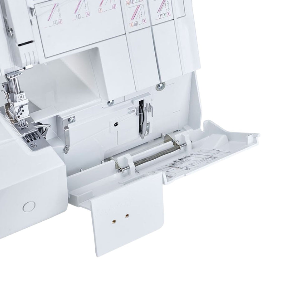 Necchi NC10 Macchina a Punto di copertura  dettaglio infilatura