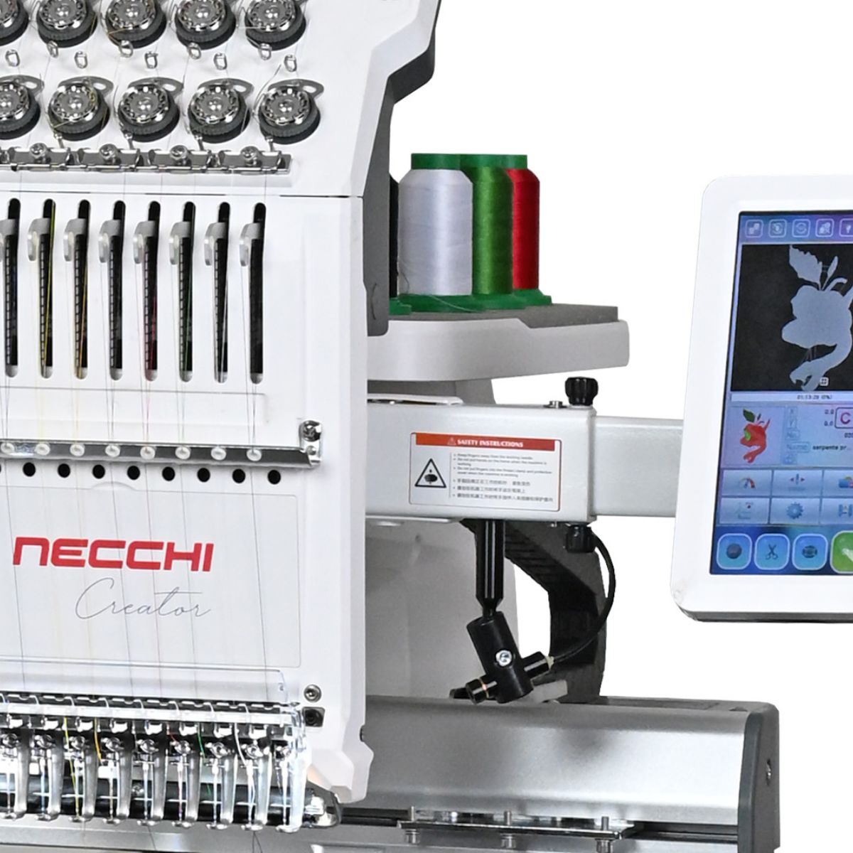 Nuova Necchi Creator C10 La Ricamatrice Professionale a 10 Aghi display touchscreen
