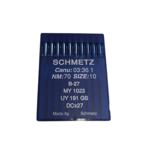 Confezione di 10 Aghi Schmetz n°70 B27SLK/70SCH per taglia e cuci JACKE4S.