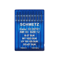 Confezione di 10 Aghi Schmetz n°80 B27SKF/80SCH per taglia e cuci industriale JACKE4S.