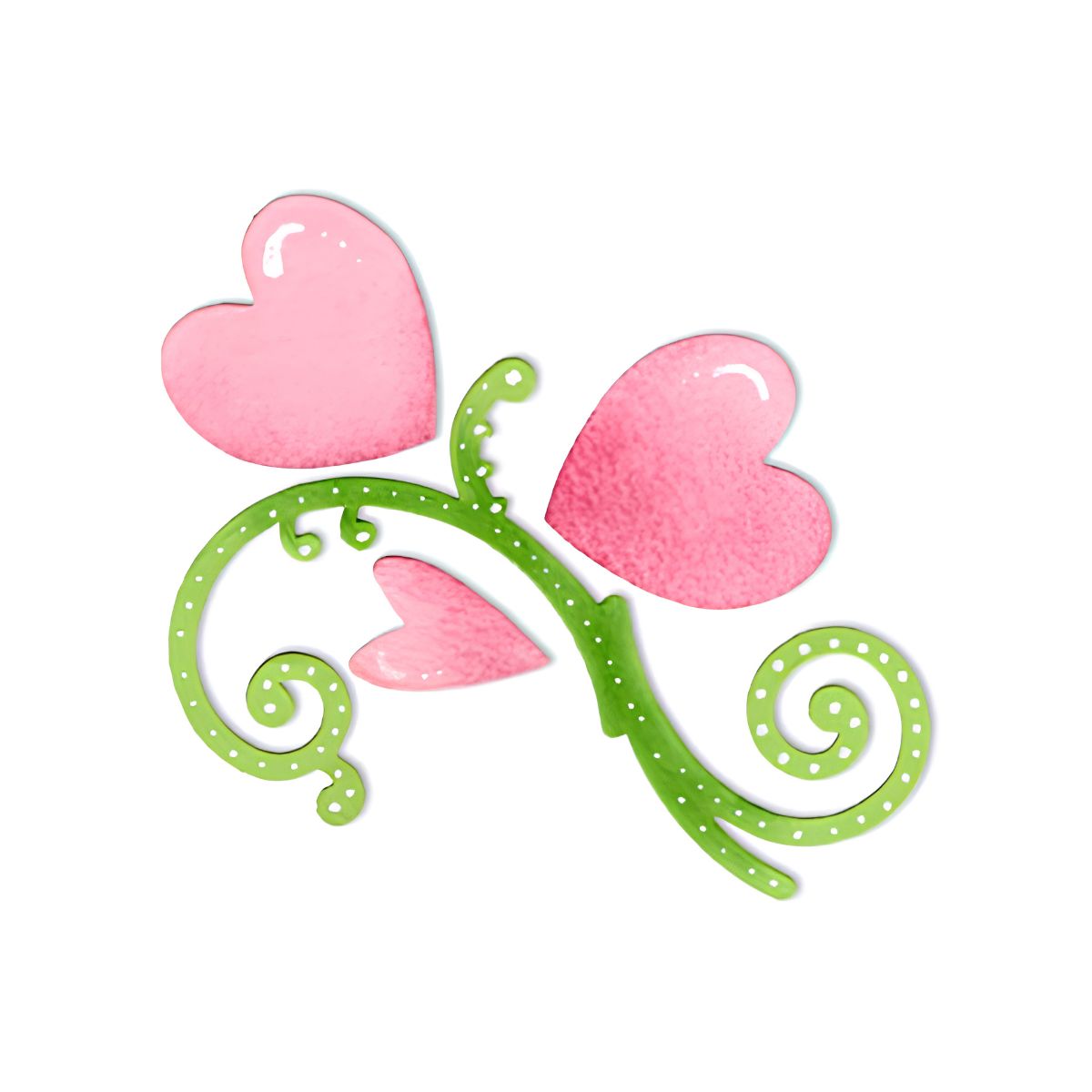 Fustella Sizzix Bigz Big Shot Flourish & Hearts 656519