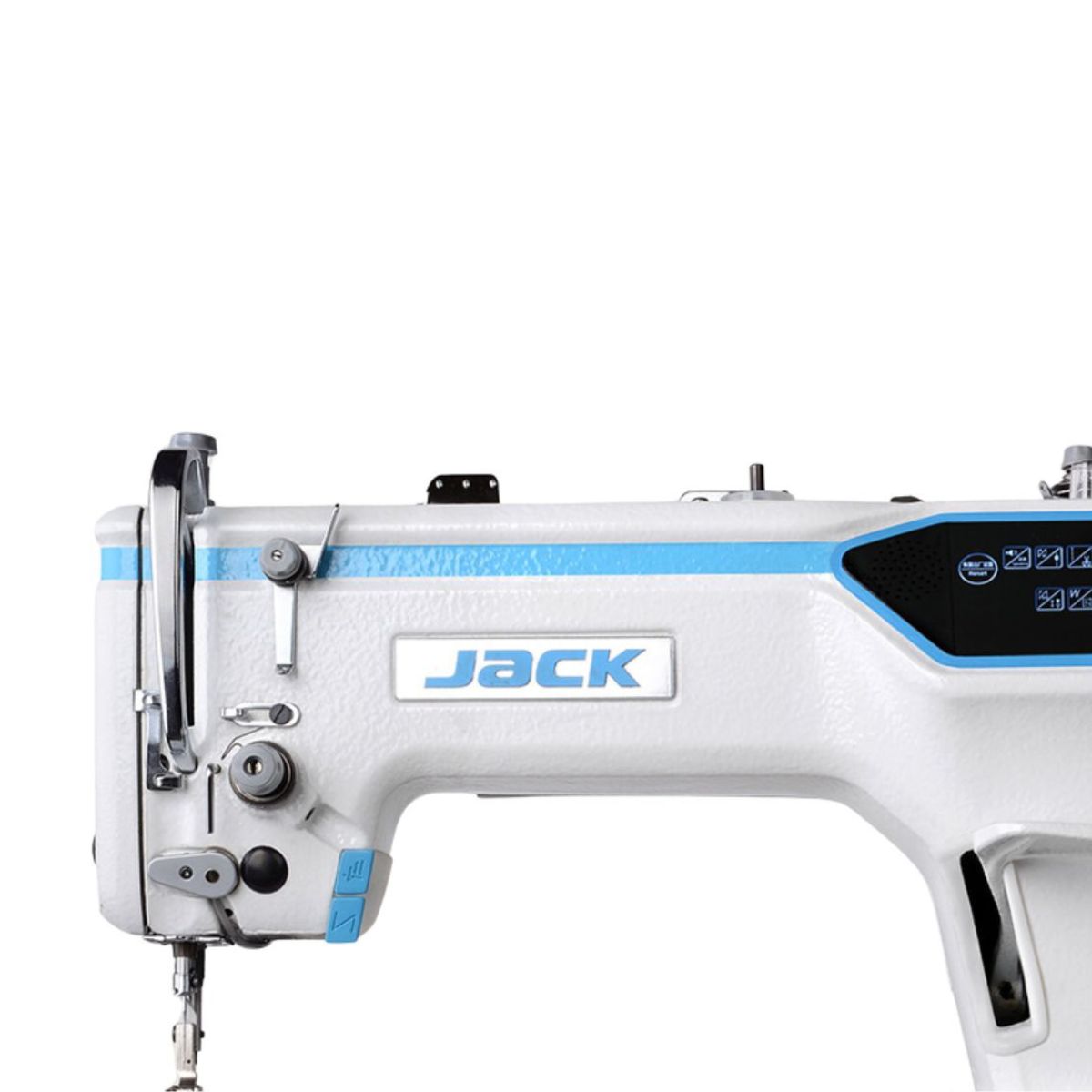 Jack A6FE Macchina Lineare con Trasporto a punta d'ago dettaglio marchio