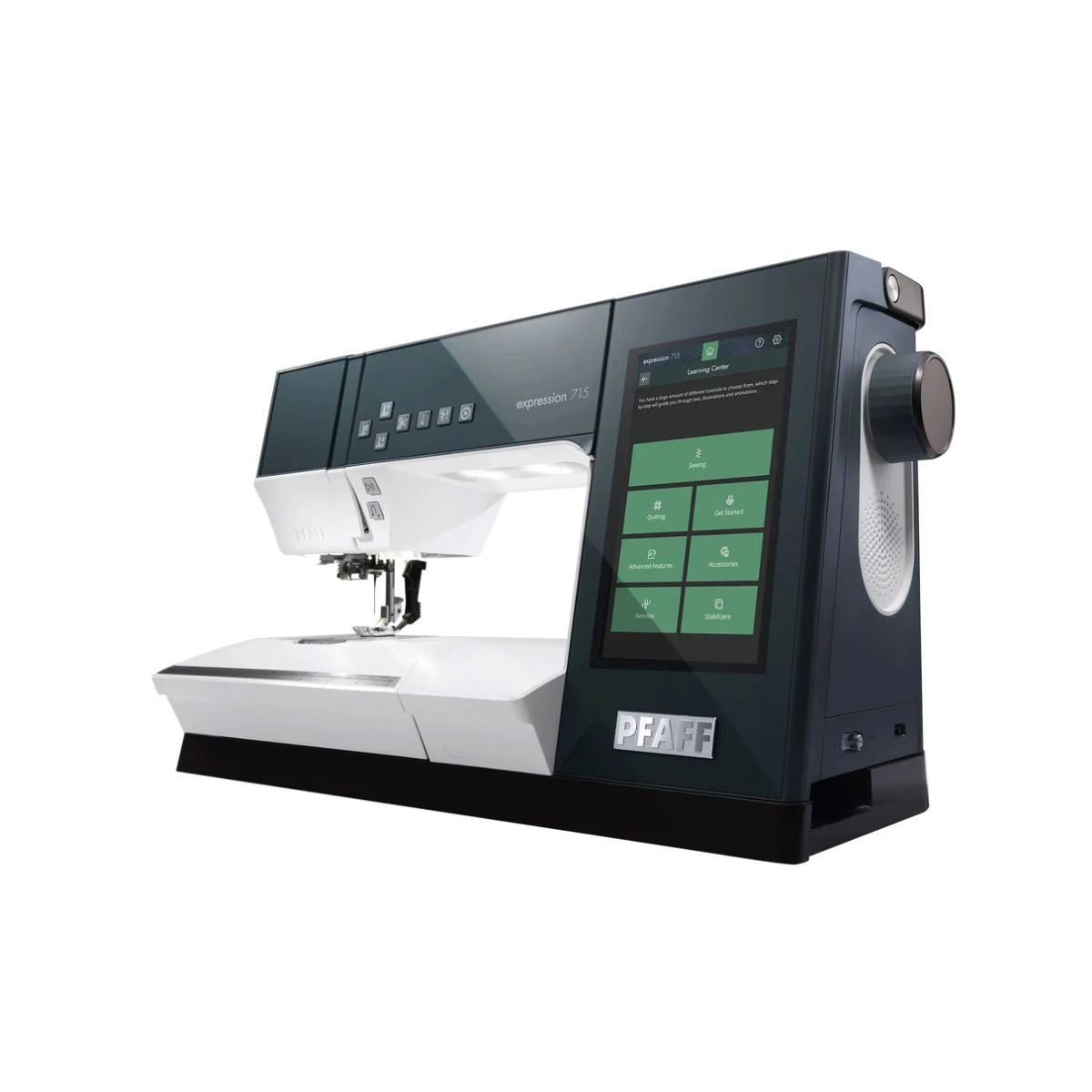 Macchina da cucire Pfaff Expression 715 vista di profilo