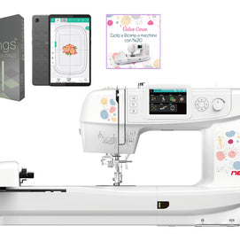 Necchi NE210 Macchina per cucire e ricamare con Software Drawings XII Essential