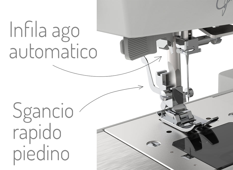 Macchina da cucire Necchi Q132A con 5 anni di Garanzia