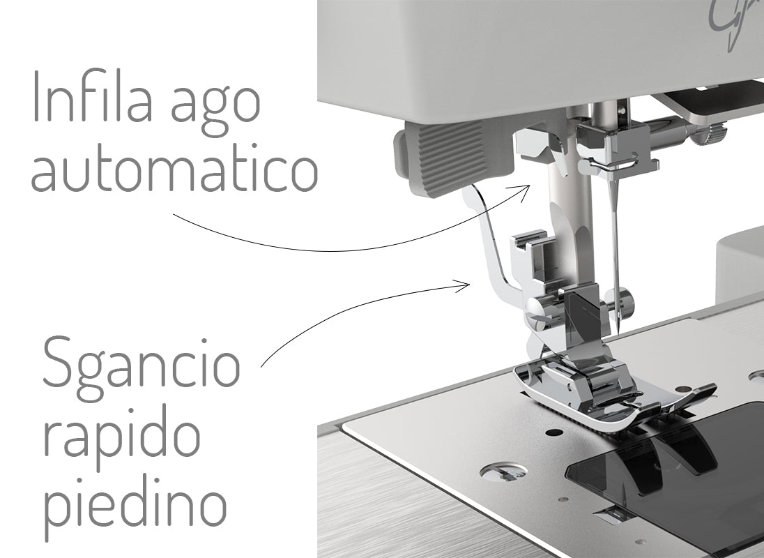 Macchina da cucire Necchi Q132A con 5 anni di Garanzia