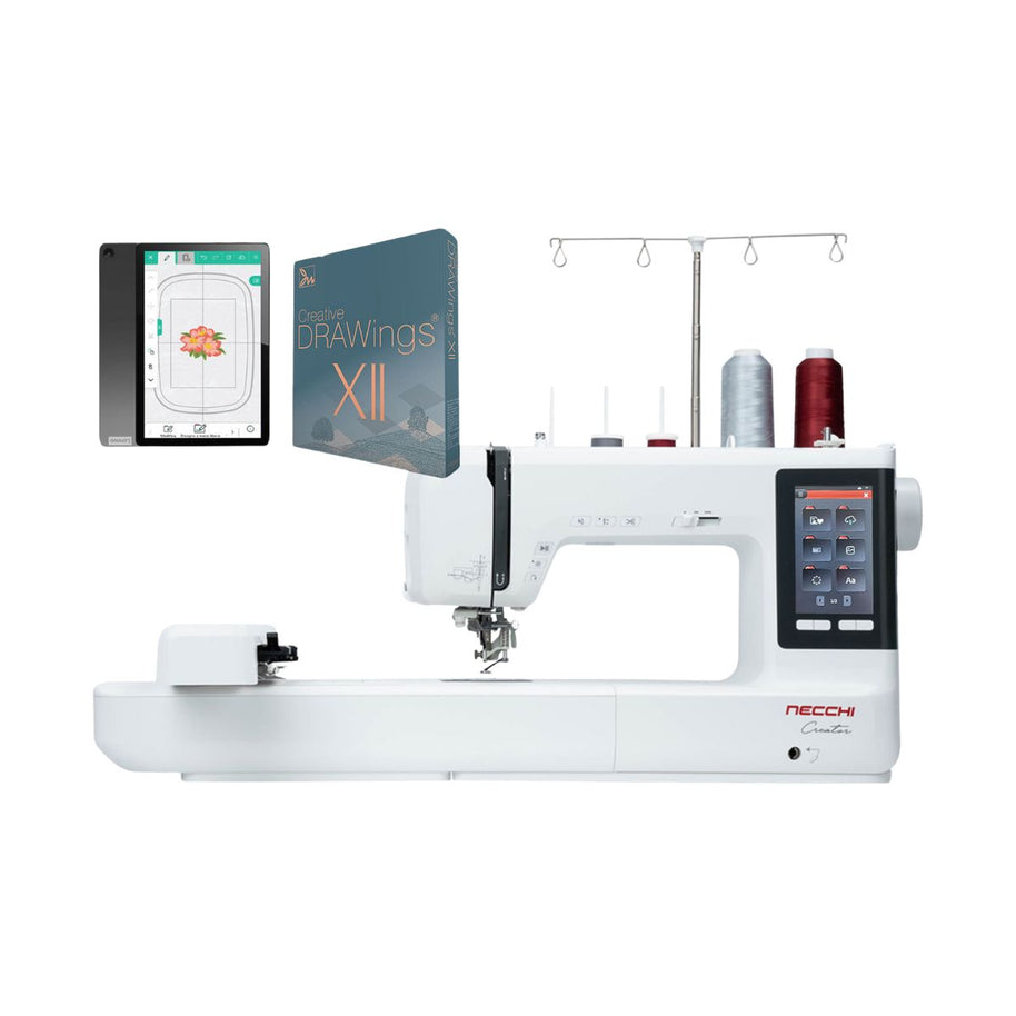 Necchi Creator C1200 Macchina per ricamare con Software Drawings Creative XII