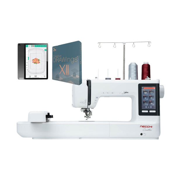 Necchi Creator C1200 Macchina per ricamare con Software Drawings Creative XII