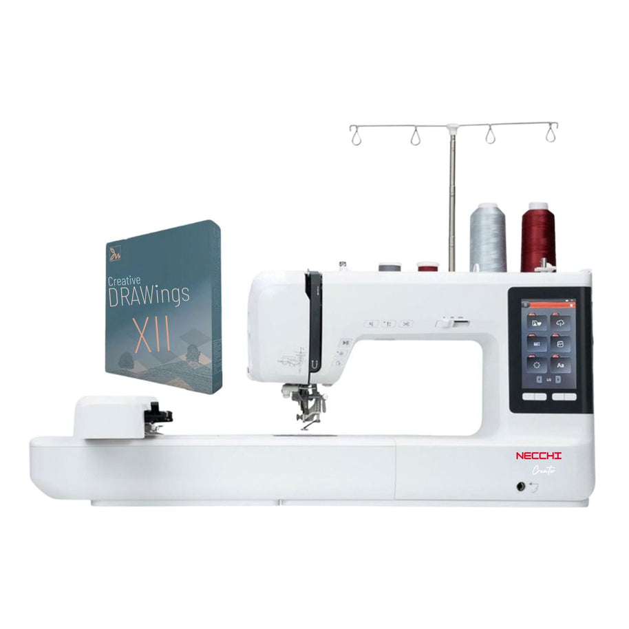 Necchi Creator C1200 Macchina per ricamare con Software Drawings Creative XII