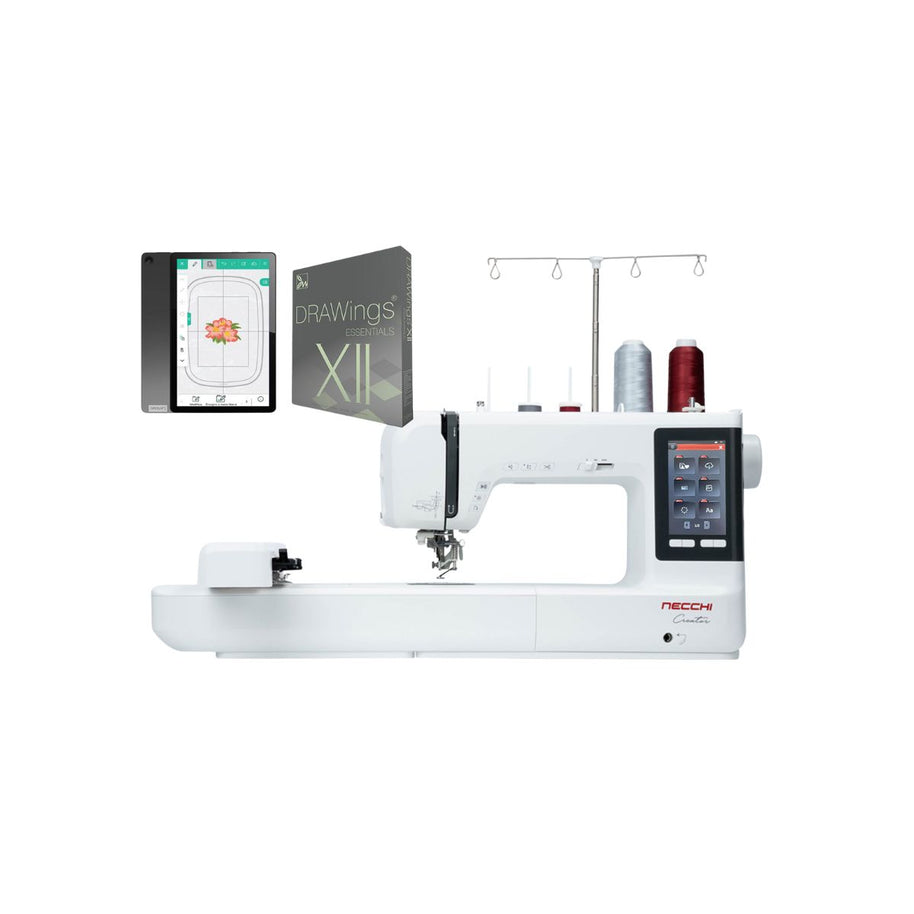 Necchi Creator C1200 Macchina per ricamare con Software Drawings Essential XII