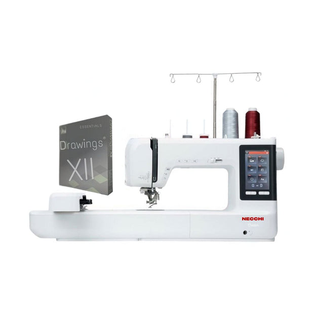 Necchi Creator C1200 Macchina per ricamare con Software Drawings Essential XII