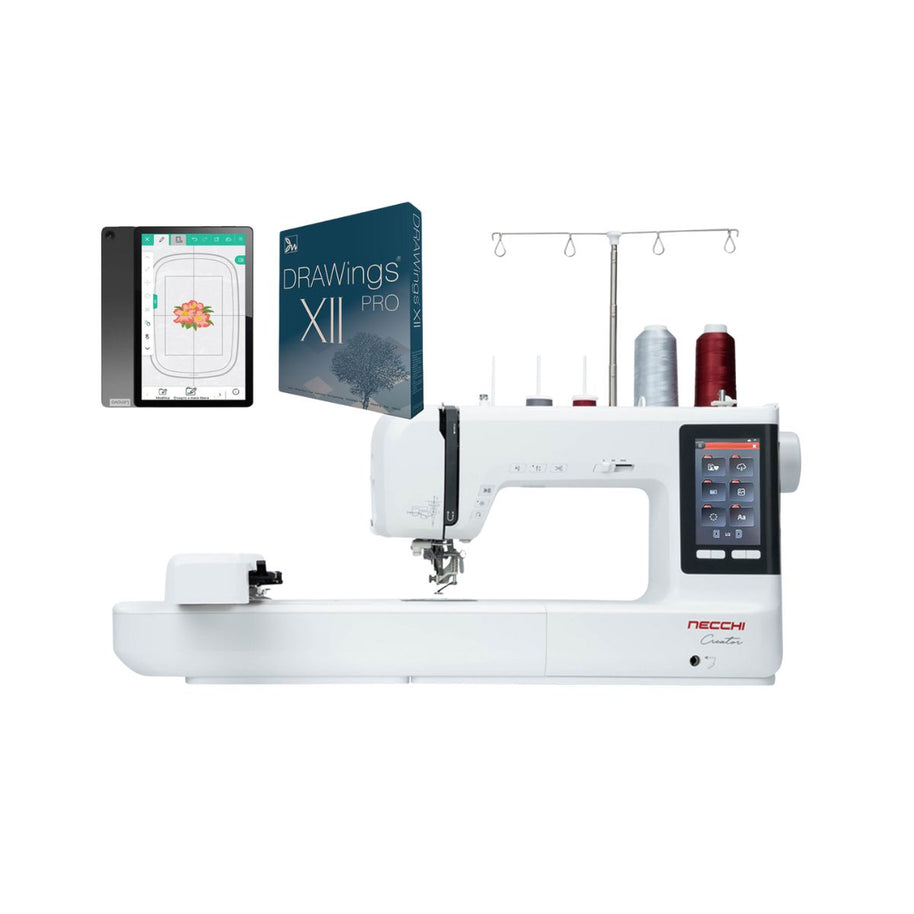 Necchi Creator C1200 Macchina per ricamare con Software Drawings Pro XII