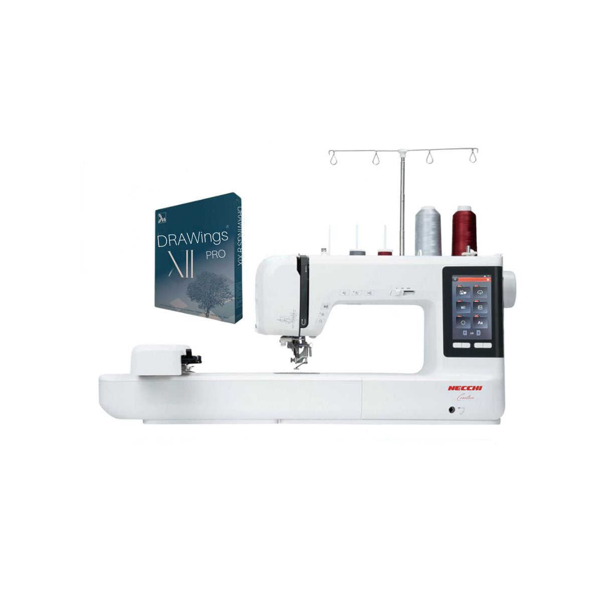 Necchi Creator C1200 Macchina per ricamare con Software Drawings XII Pro 