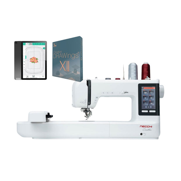 Necchi Creator C2000 Macchina per cucire e Ricamare con Software Drawings Creative XII