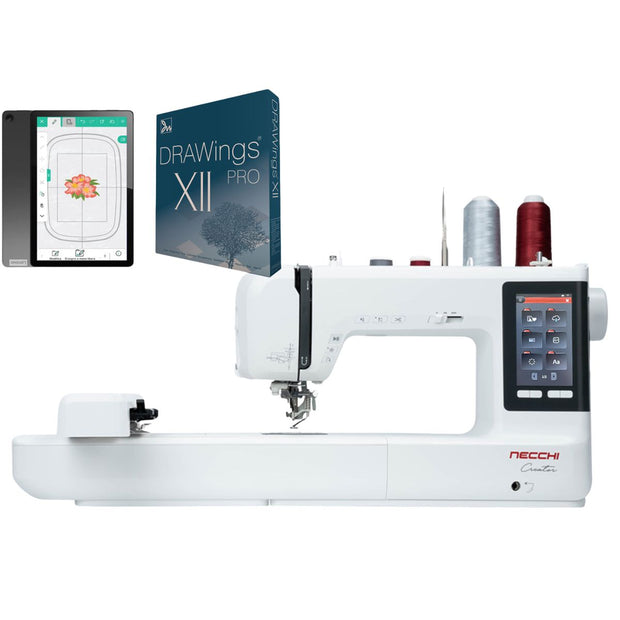 Necchi Creator C2000 Macchina per cucire e Ricamare con Software Drawings PRO