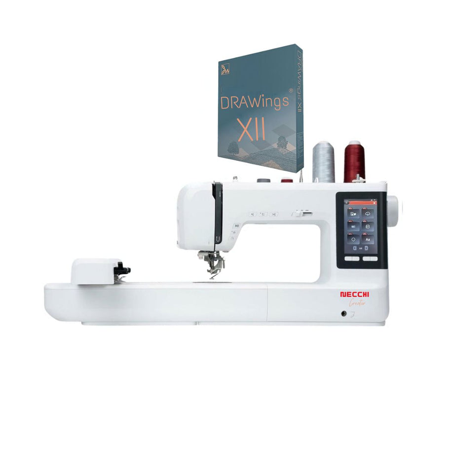 Necchi Creator C2000 Macchina per cucire e Ricamare con Software Essential